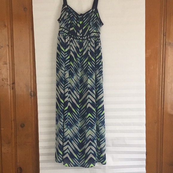 Navy blue maxi with adjustable straps - Picture 3 of 6